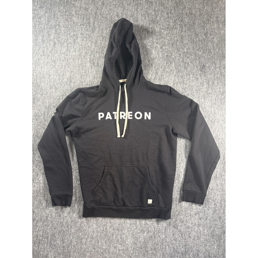 Marine Layer Patreon Graphic Hoodie Mens Medium‎ Black Cotton Modal Pullover